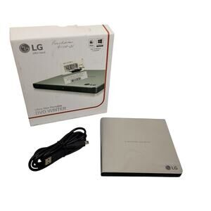 LG GP65NS60 External DVD Drive USB Slim Portable CD DVD Writer PC/Mac NOB